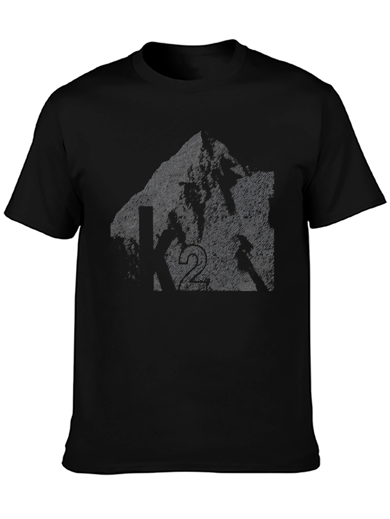 Mountain Biker Graphic Tee - Black Cotton Blend