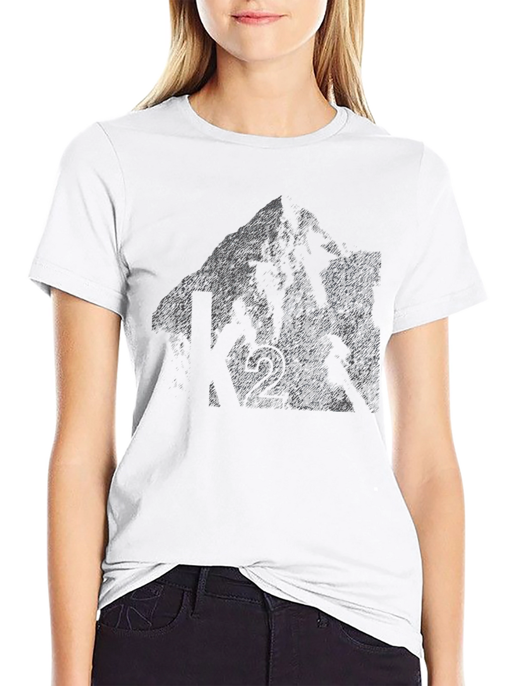 Mountain Biker Graphic Tee - Black Cotton Blend