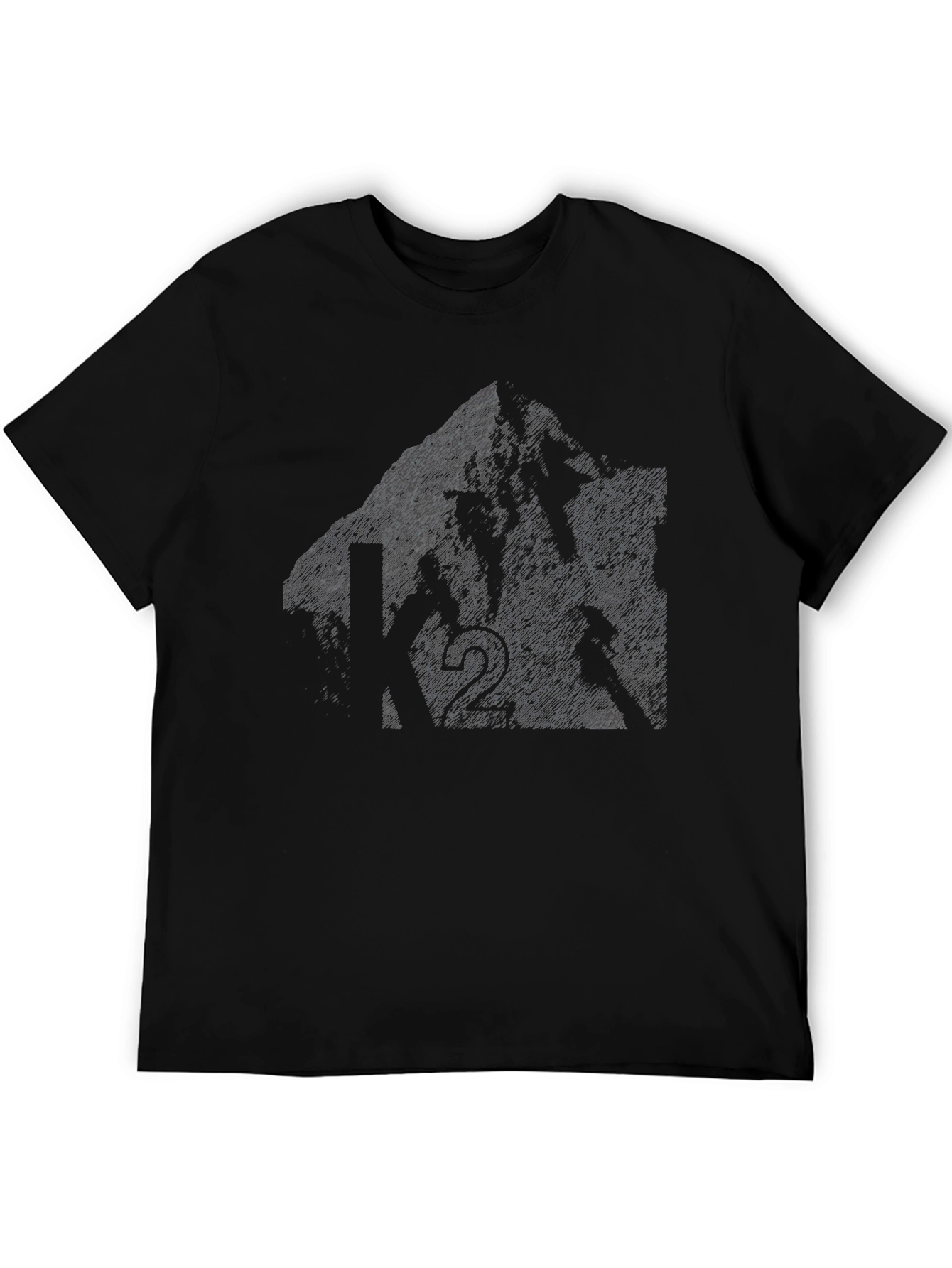 Mountain Biker Graphic Tee - Black Cotton Blend