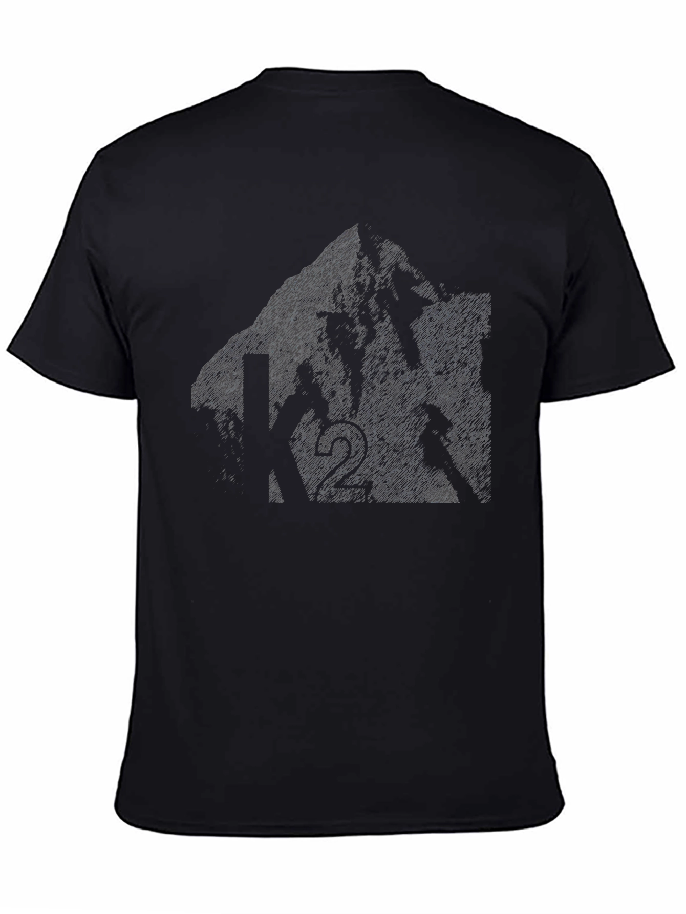 Mountain Biker Graphic Tee - Black Cotton Blend