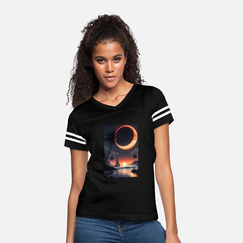 dreamlike fresh morning moon vanationing sunrising