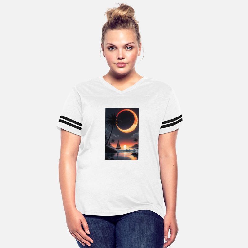 dreamlike fresh morning moon vanationing sunrising