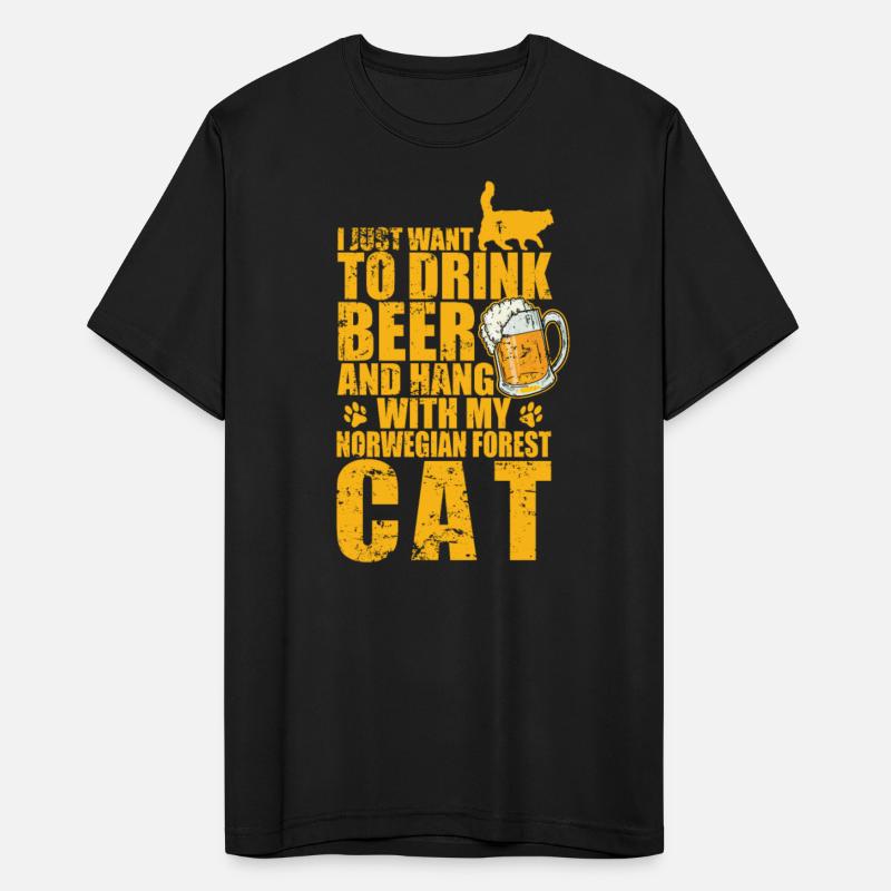 Drink Beer and Hang with my Norwegian Forest Cat