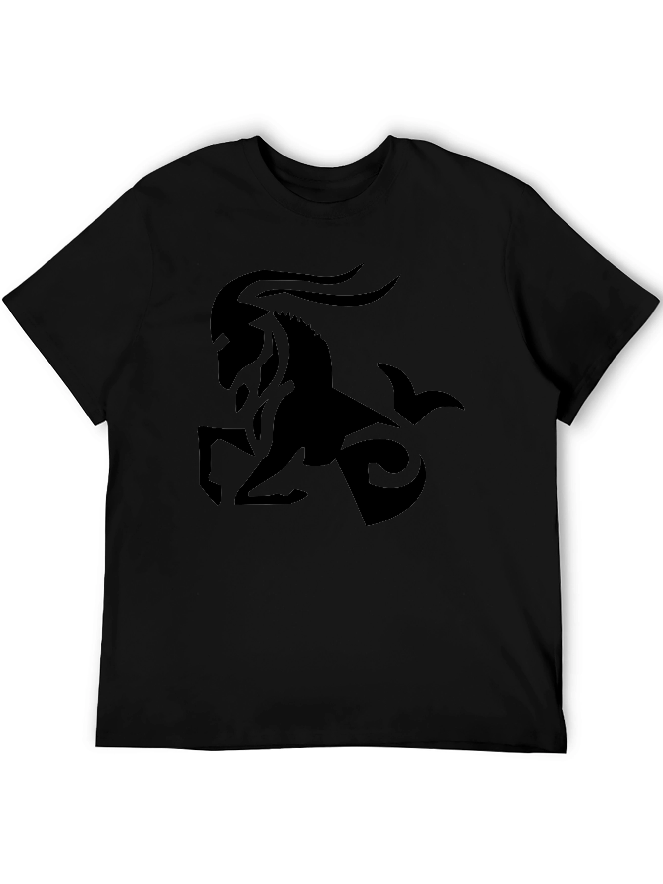Capricorn Zodiac Sign Black T-Shirt
