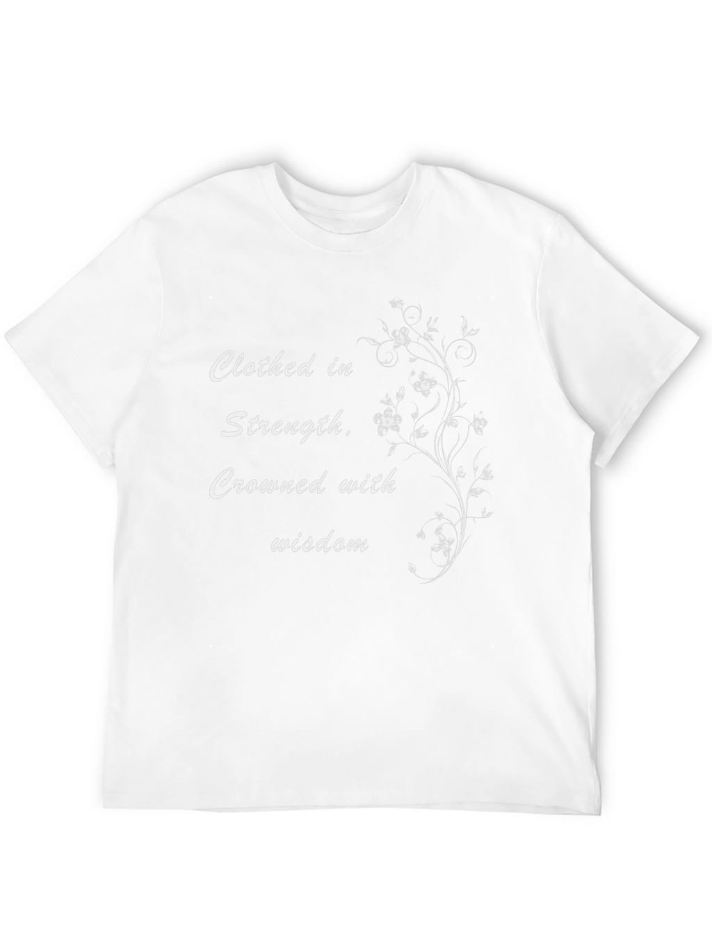 Clothed In Strength Black Graphic T-Shirt
