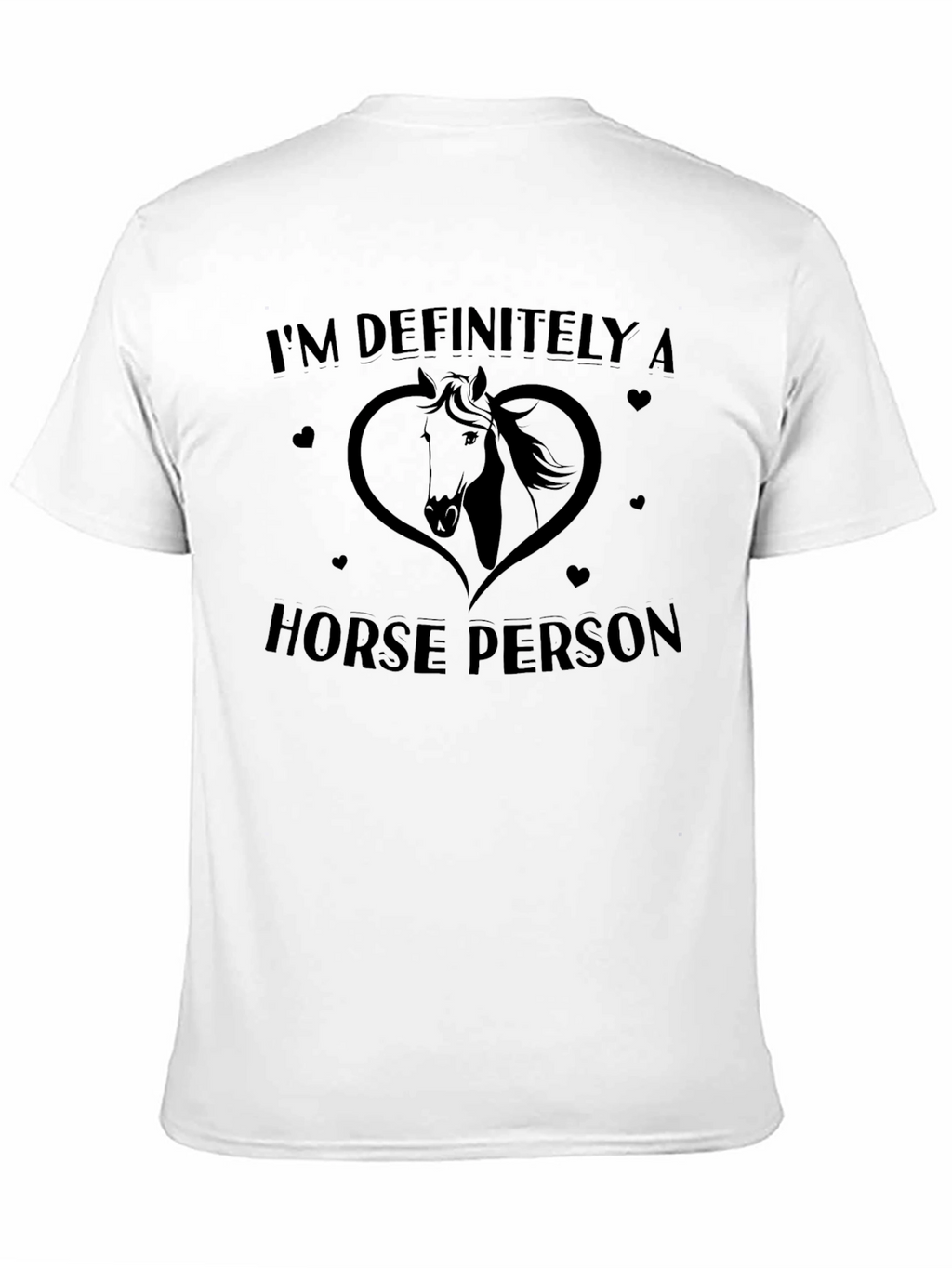 Horse Person T-Shirt - Black Graphic Tee