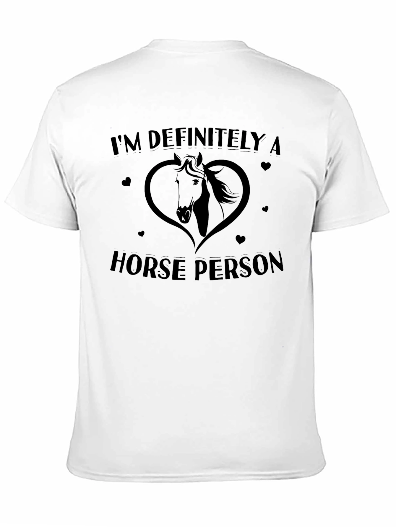 Horse Person T-Shirt - Black Graphic Tee