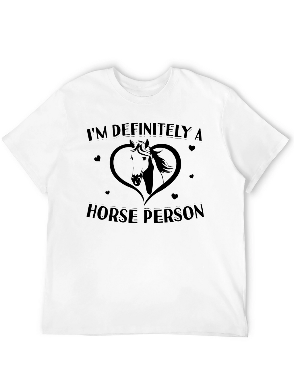 Horse Person T-Shirt - Black Graphic Tee