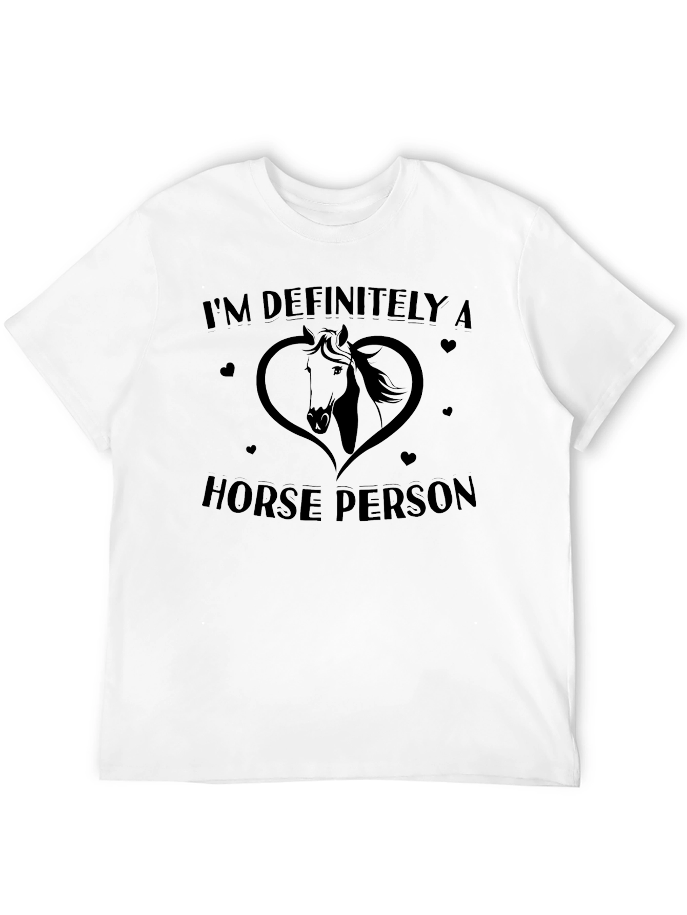 Horse Person T-Shirt - Black Graphic Tee