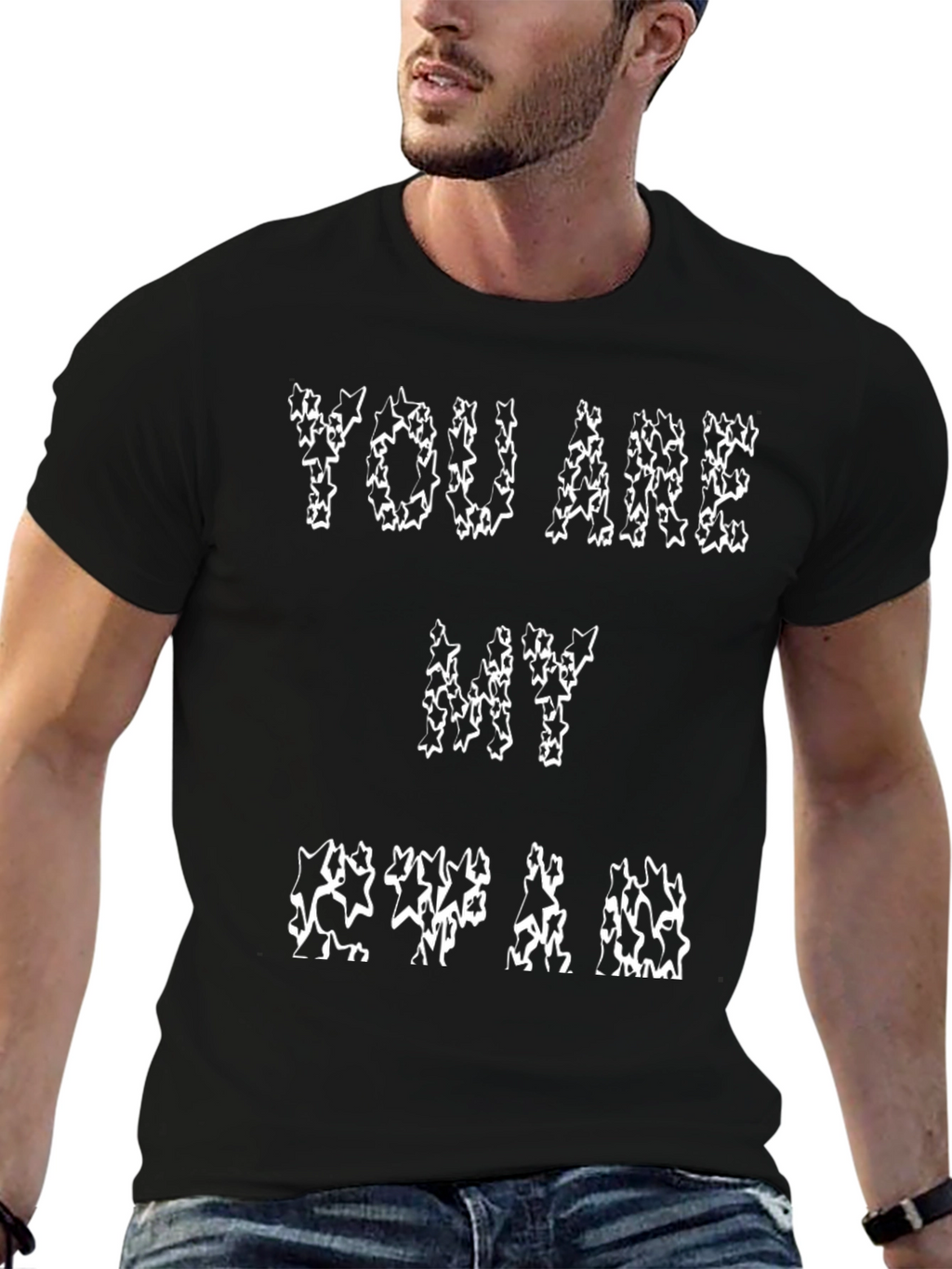 YOU ARE MY STAR T-Shirt - Black Cotton Tee