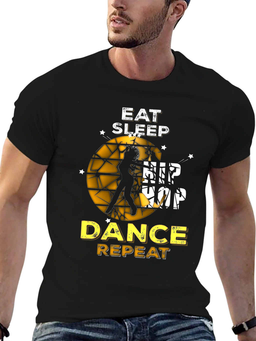 Eat Sleep Hip Hop Dance Repeat Graphic Tee