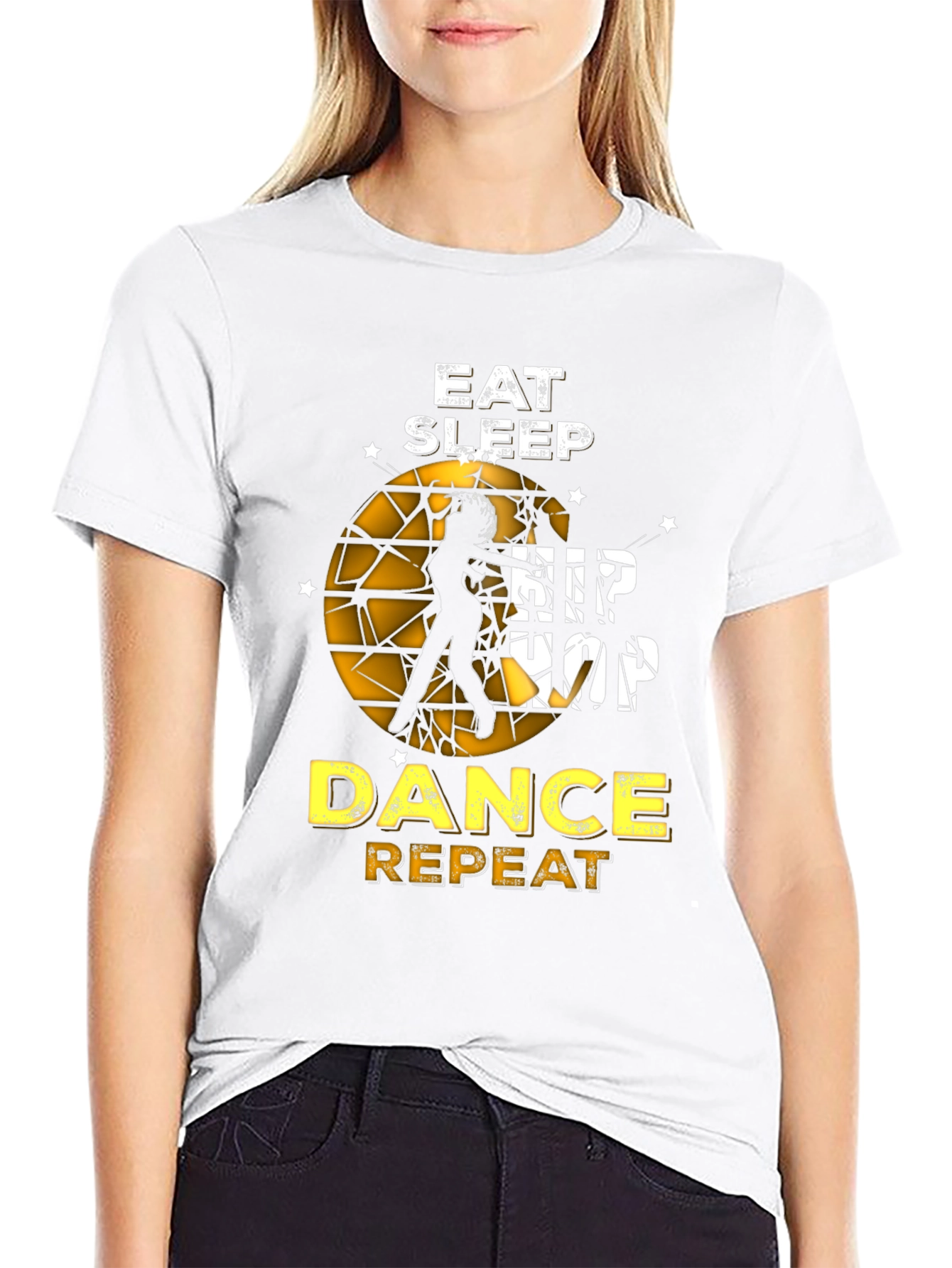 Eat Sleep Hip Hop Dance Repeat Graphic Tee