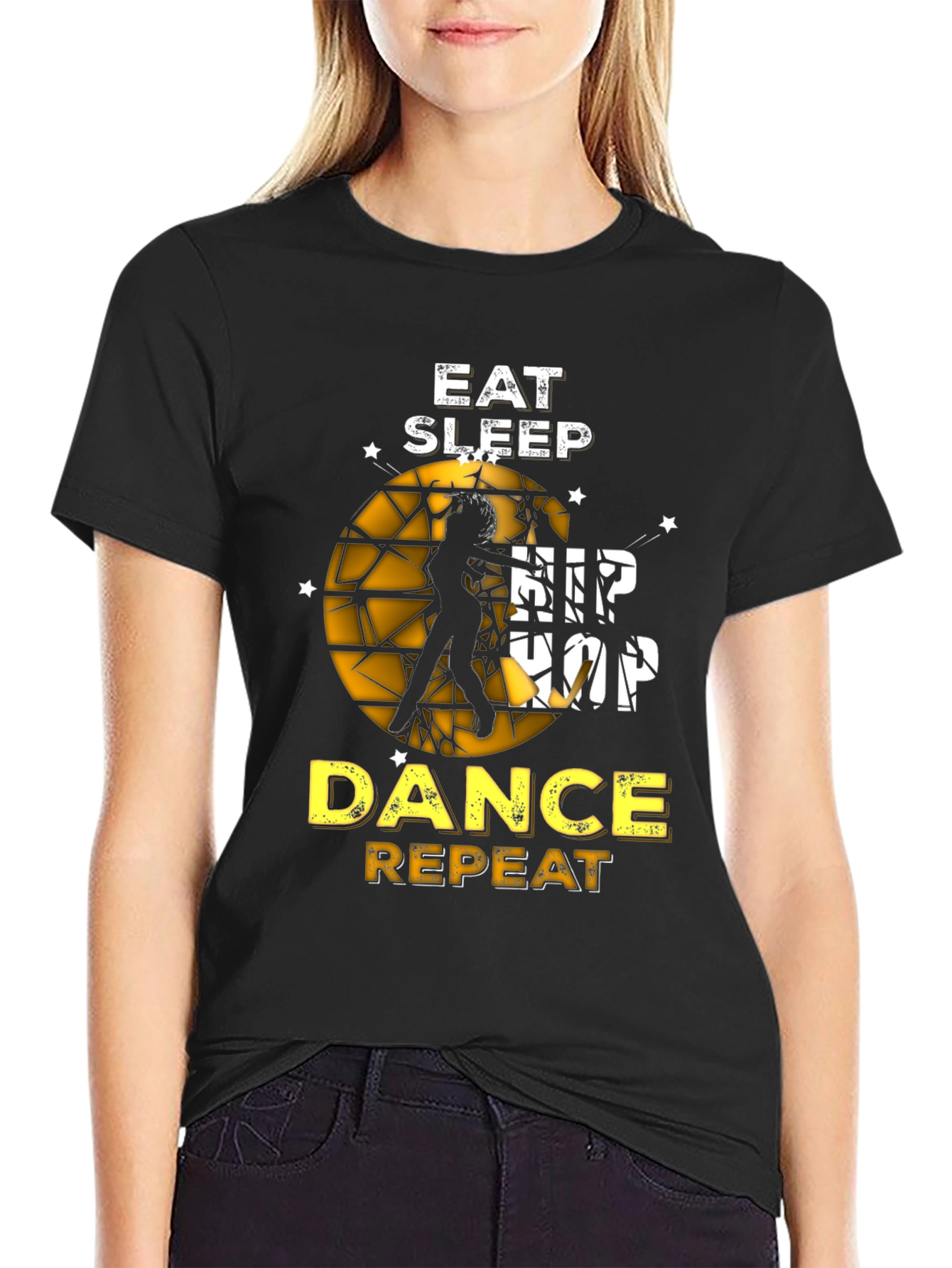Eat Sleep Hip Hop Dance Repeat Graphic Tee