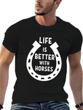 Life is Better with Horses Graphic Tee