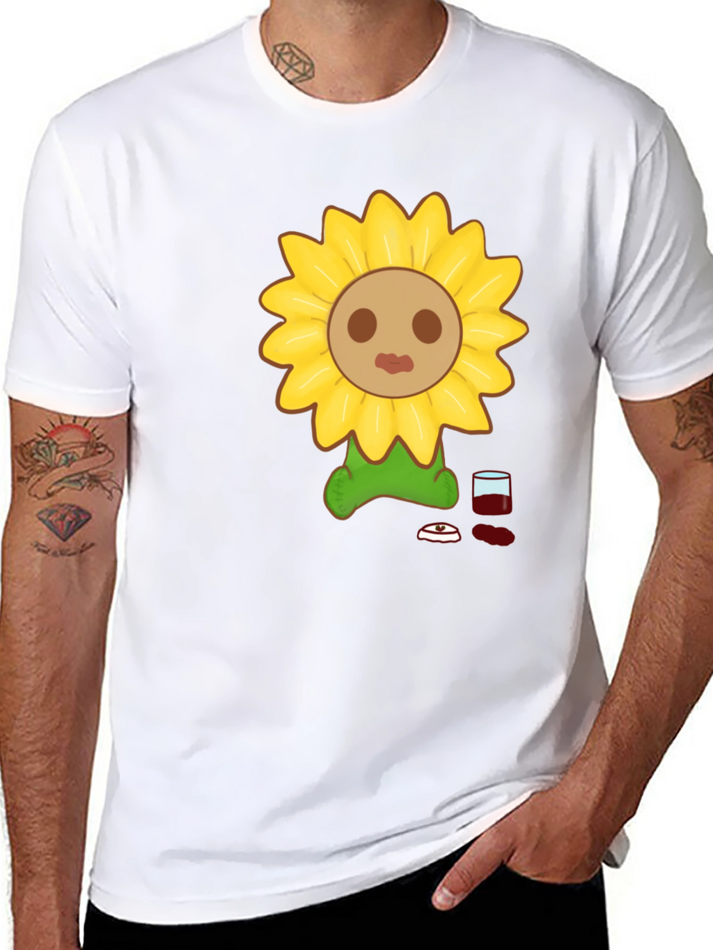 Sunflower Graphic Tee - Unique Design