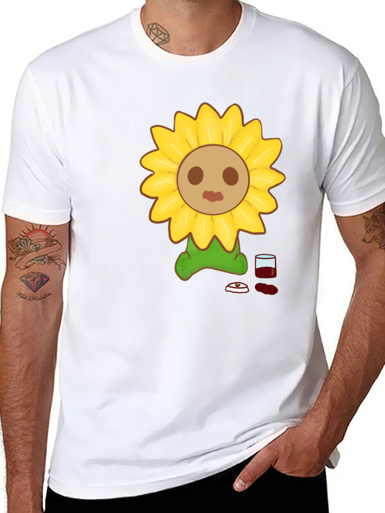 Sunflower Graphic Tee - Unique Design