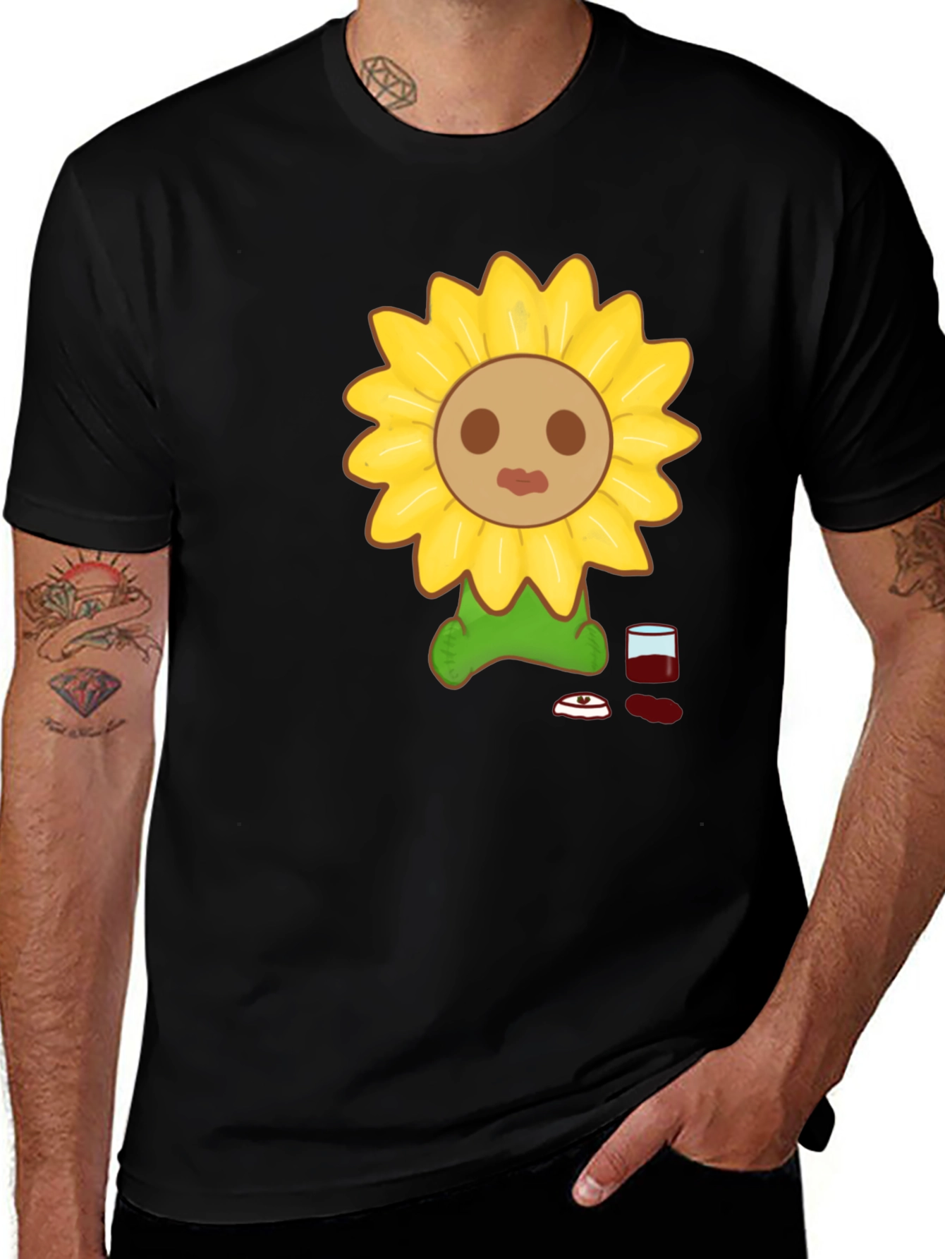 Sunflower Graphic Tee - Unique Design