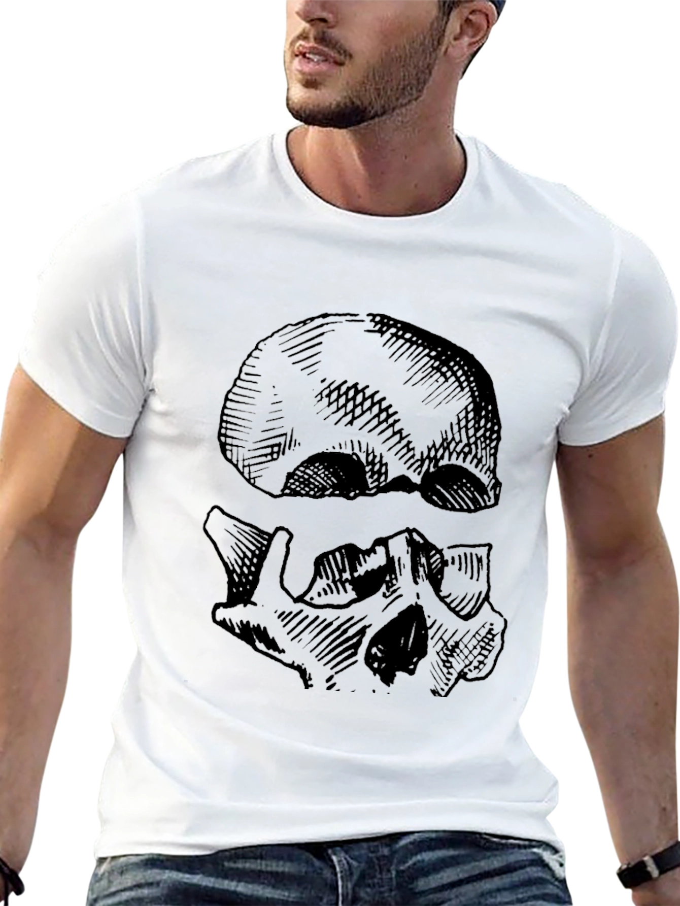 Skull Graphic Black T-Shirt