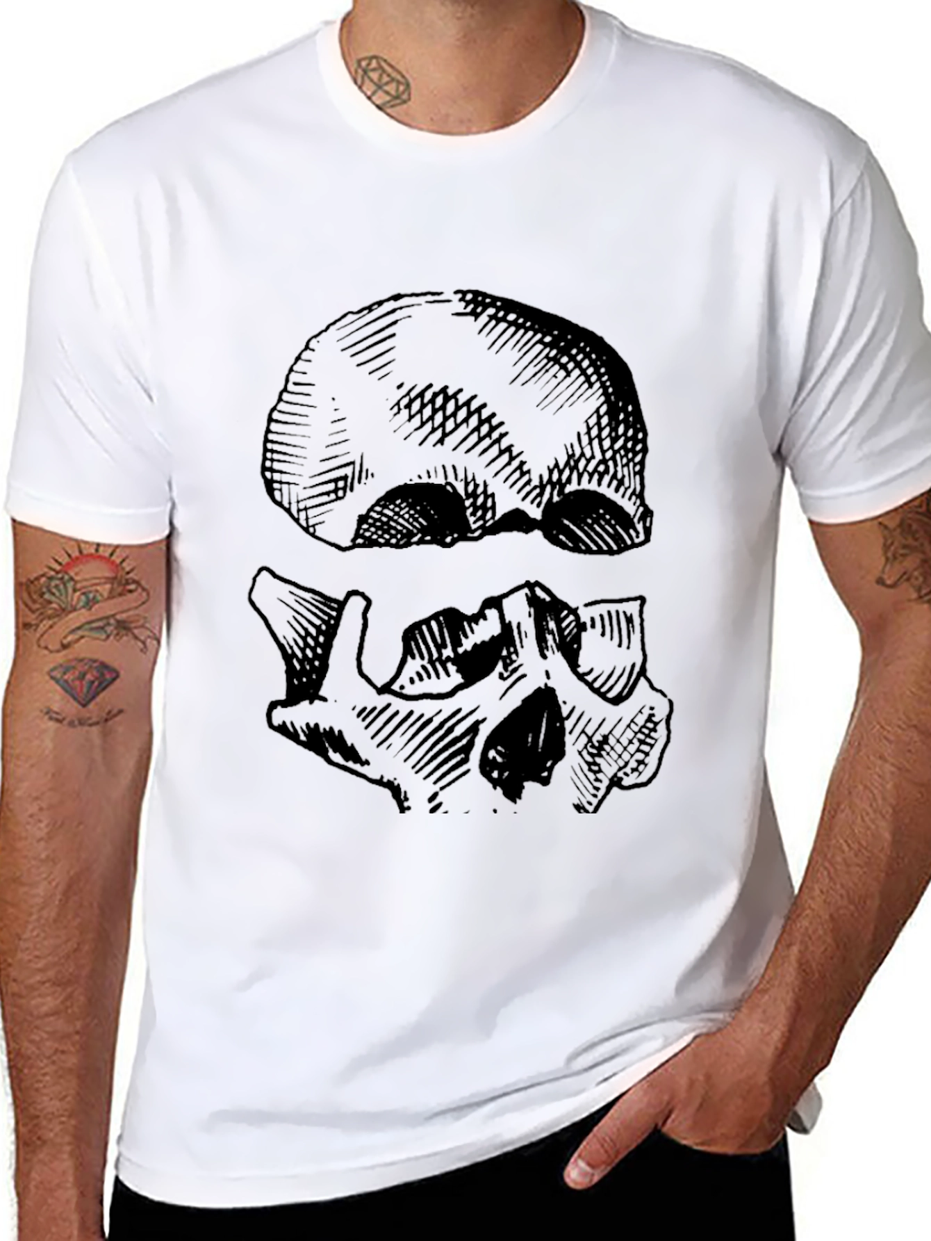 Skull Graphic Black T-Shirt