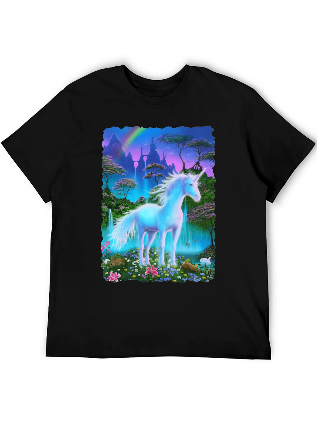 Unicorn Fantasy T-Shirt - Magical Scene