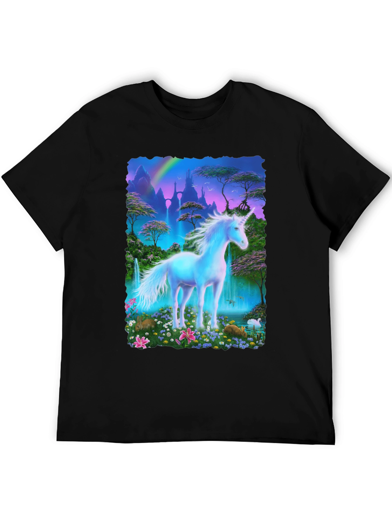 Unicorn Fantasy T-Shirt - Magical Scene