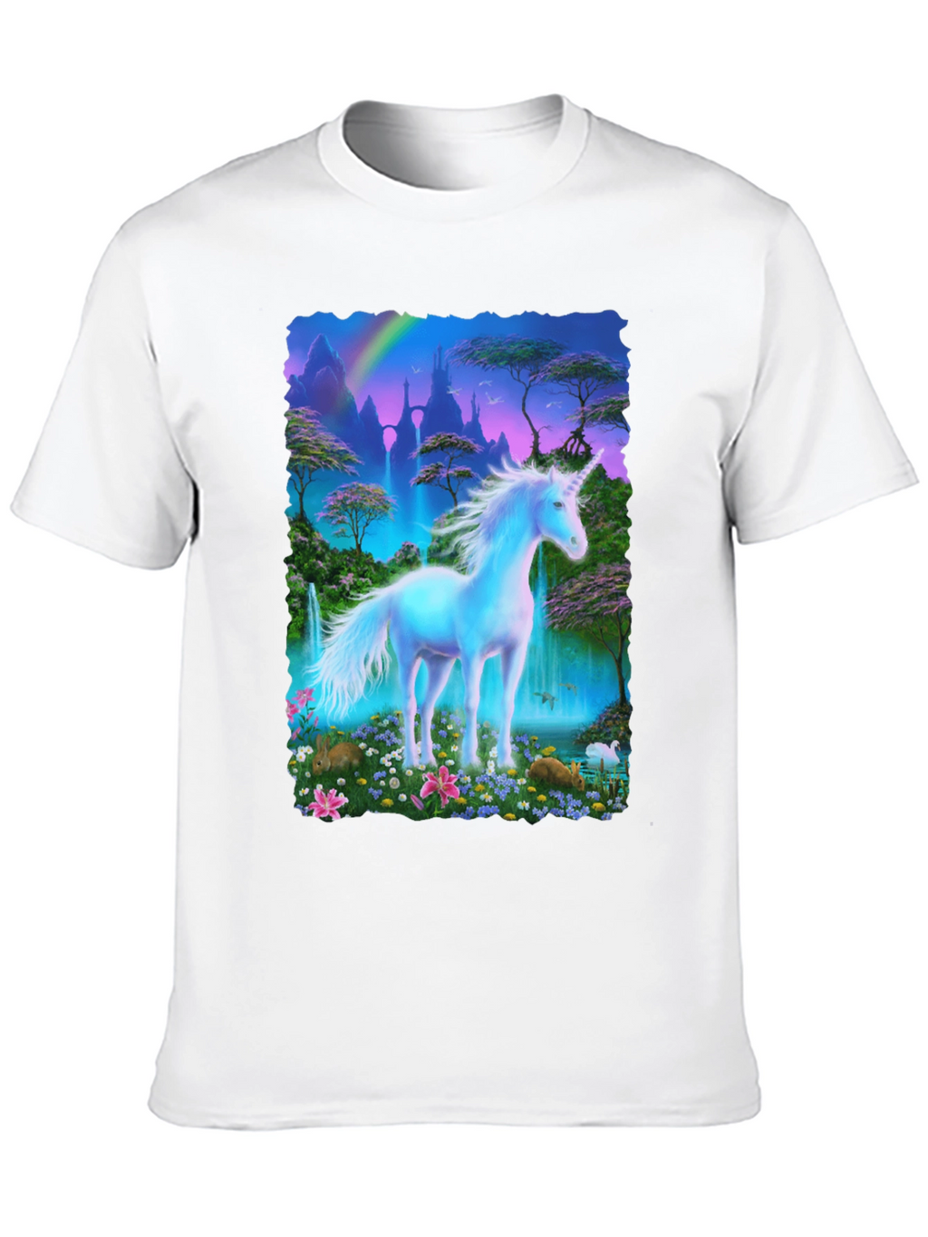 Unicorn Fantasy T-Shirt - Magical Scene