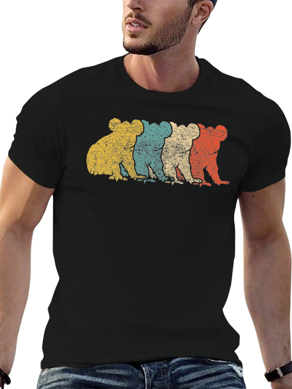 Retro Koala T-Shirt - Distressed Print