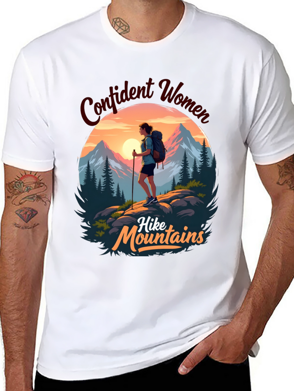 Confident Women Hike Mountains T-Shirt