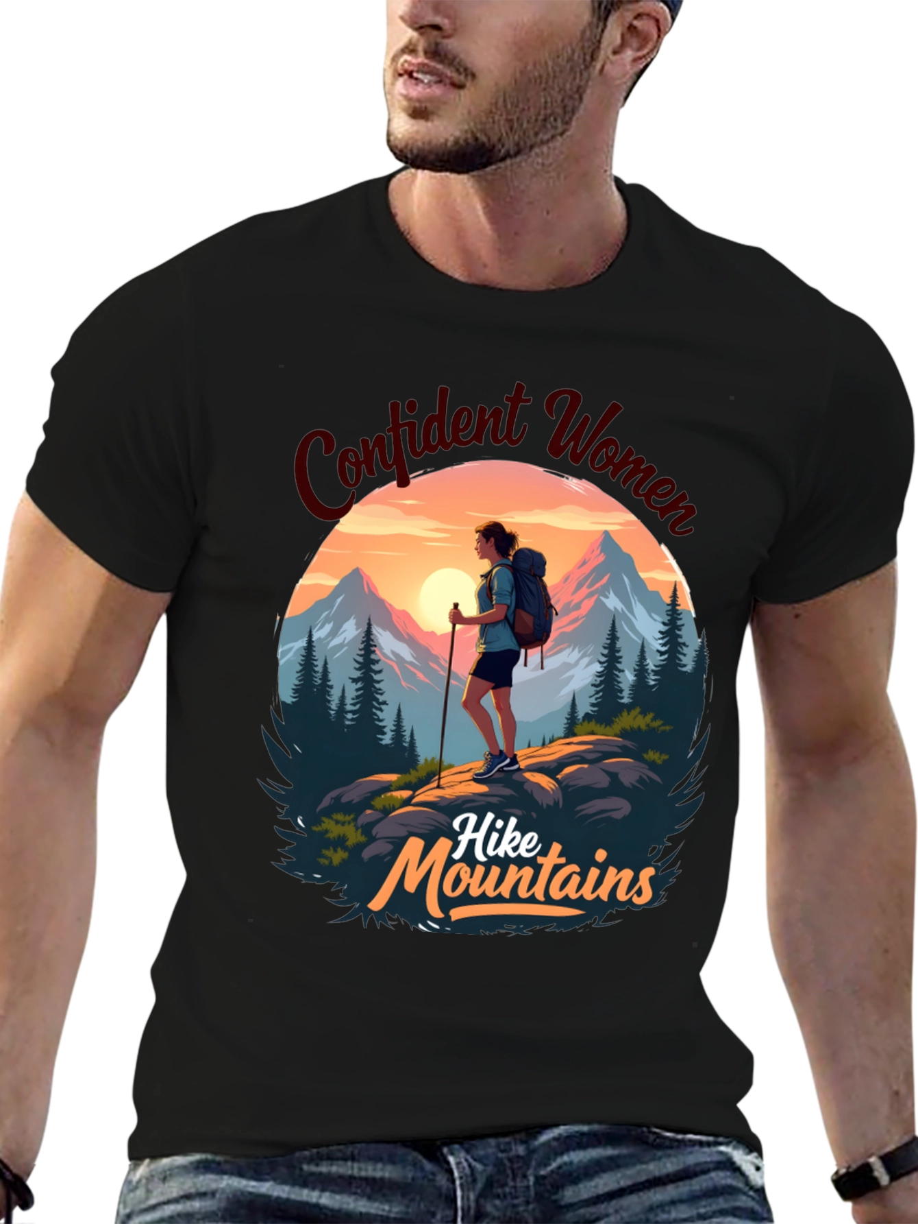 Confident Women Hike Mountains T-Shirt