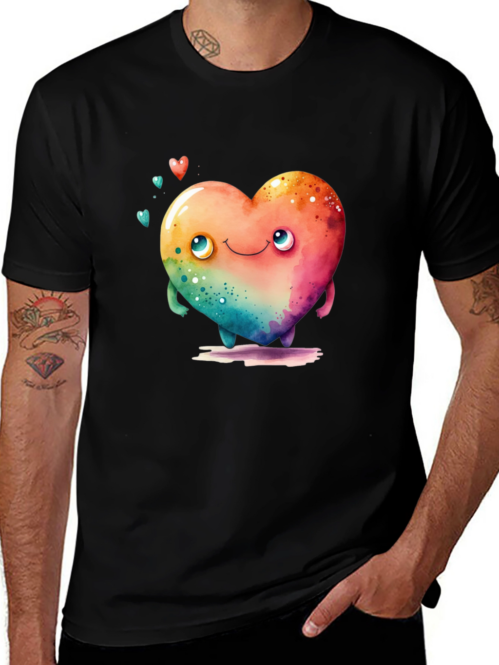 Heart Character Graphic Tee