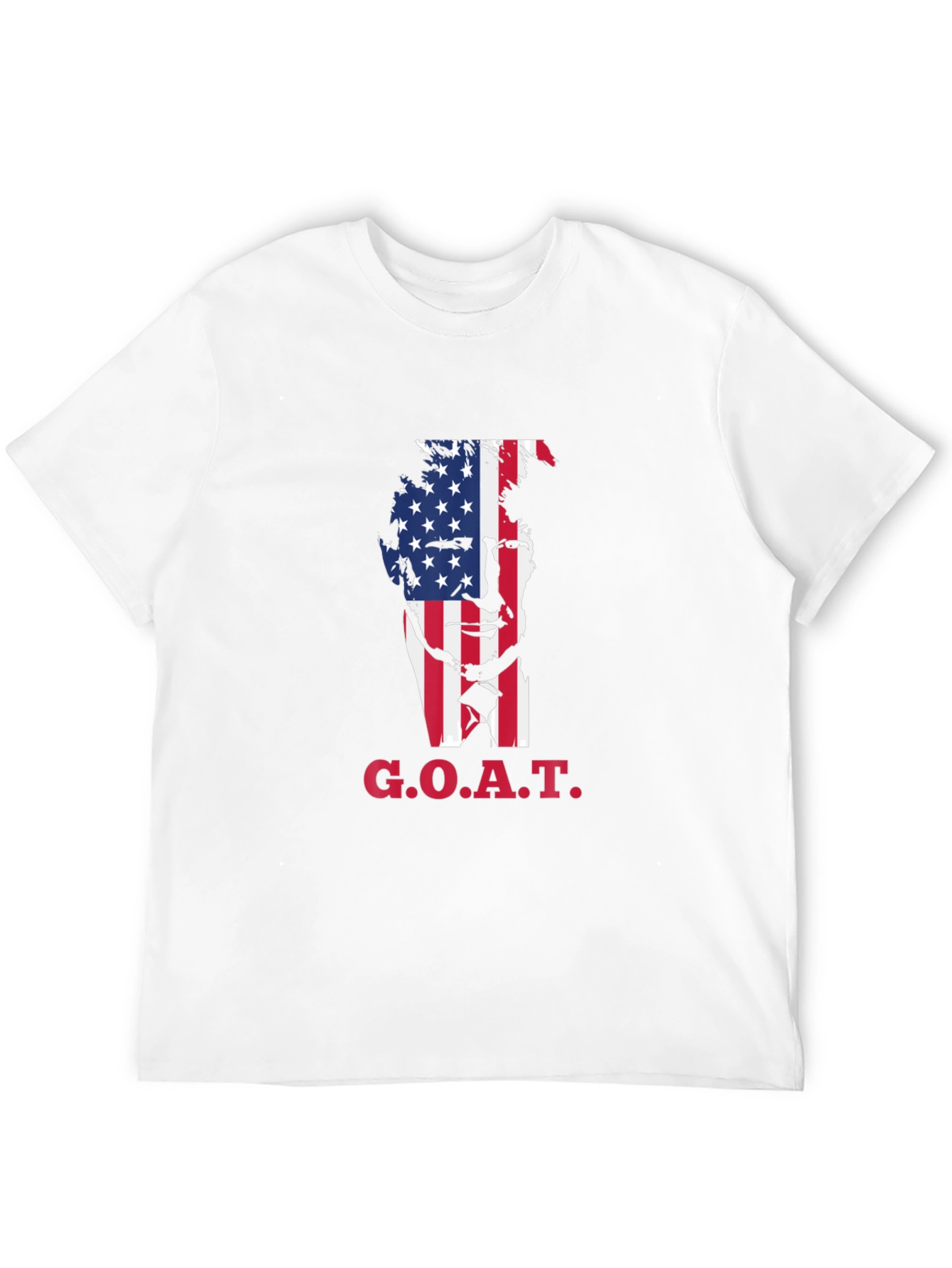 GOAT Trump American Flag Graphic T-Shirt