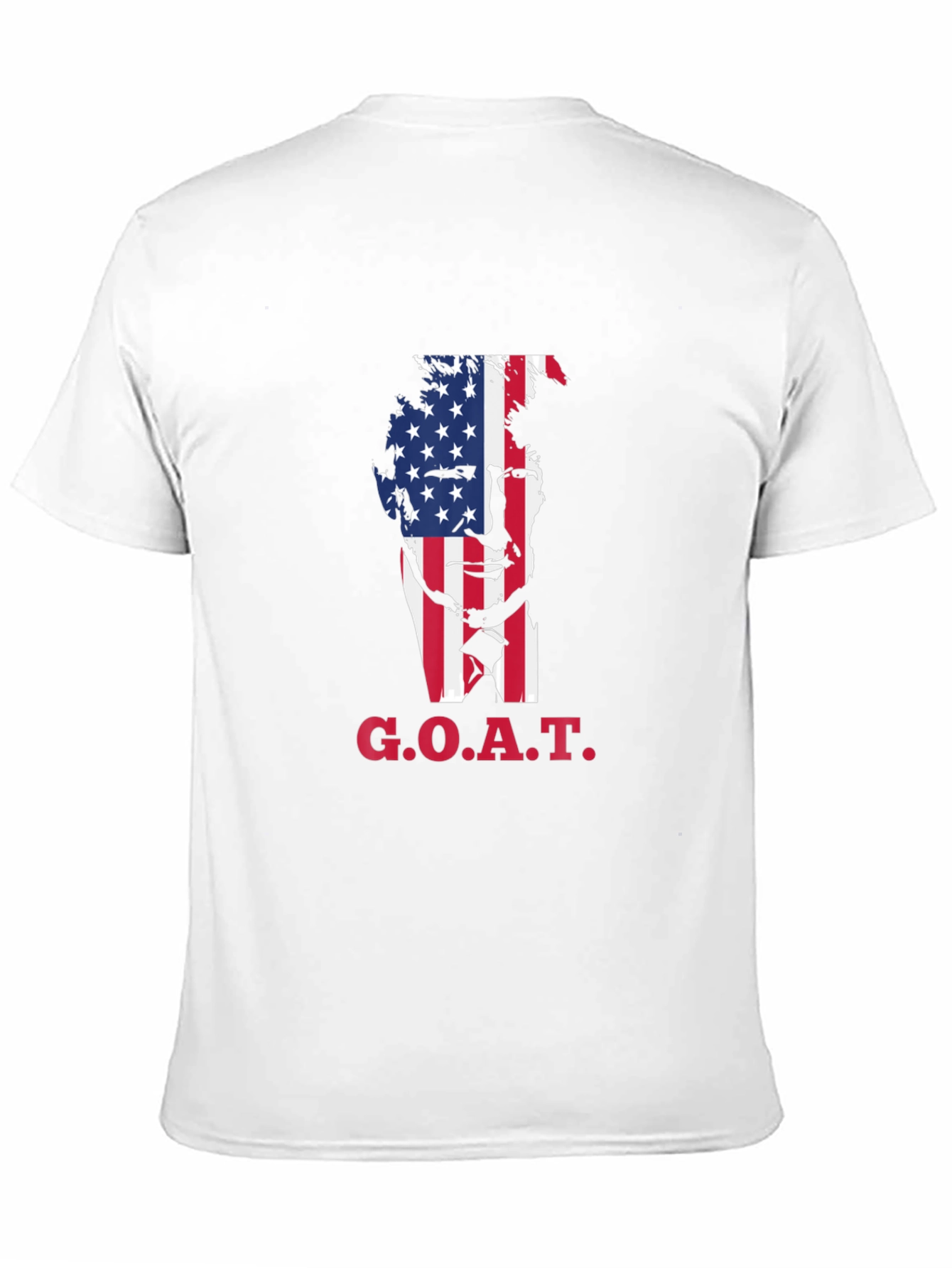 GOAT Trump American Flag Graphic T-Shirt