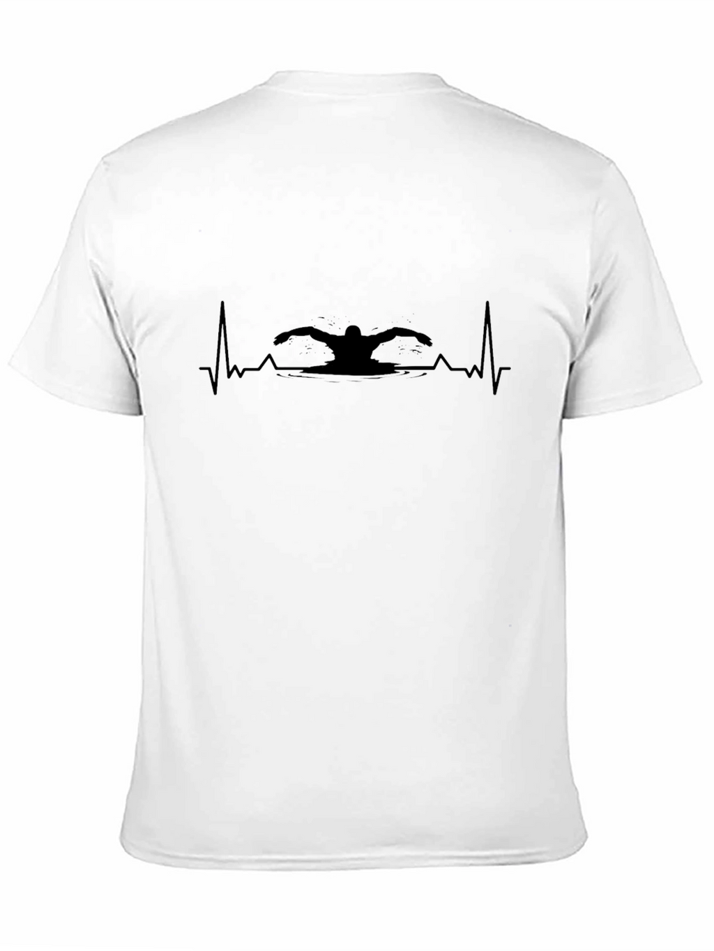 Swimmer Heartbeat T-Shirt - Passionate Athlete Tee