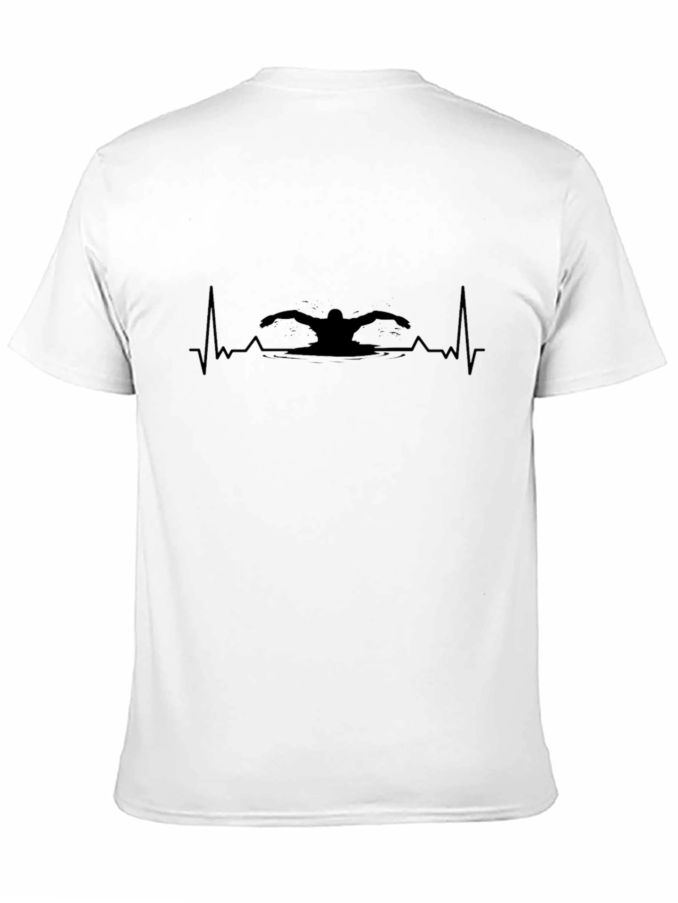 Swimmer Heartbeat T-Shirt - Passionate Athlete Tee