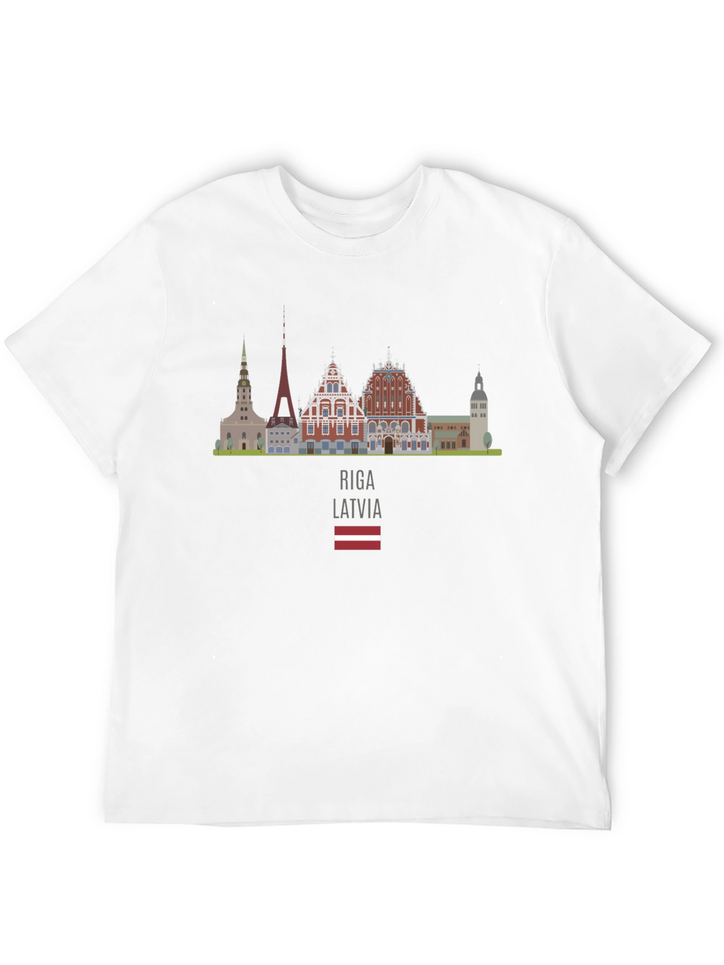 Riga Latvia Skyline T-Shirt