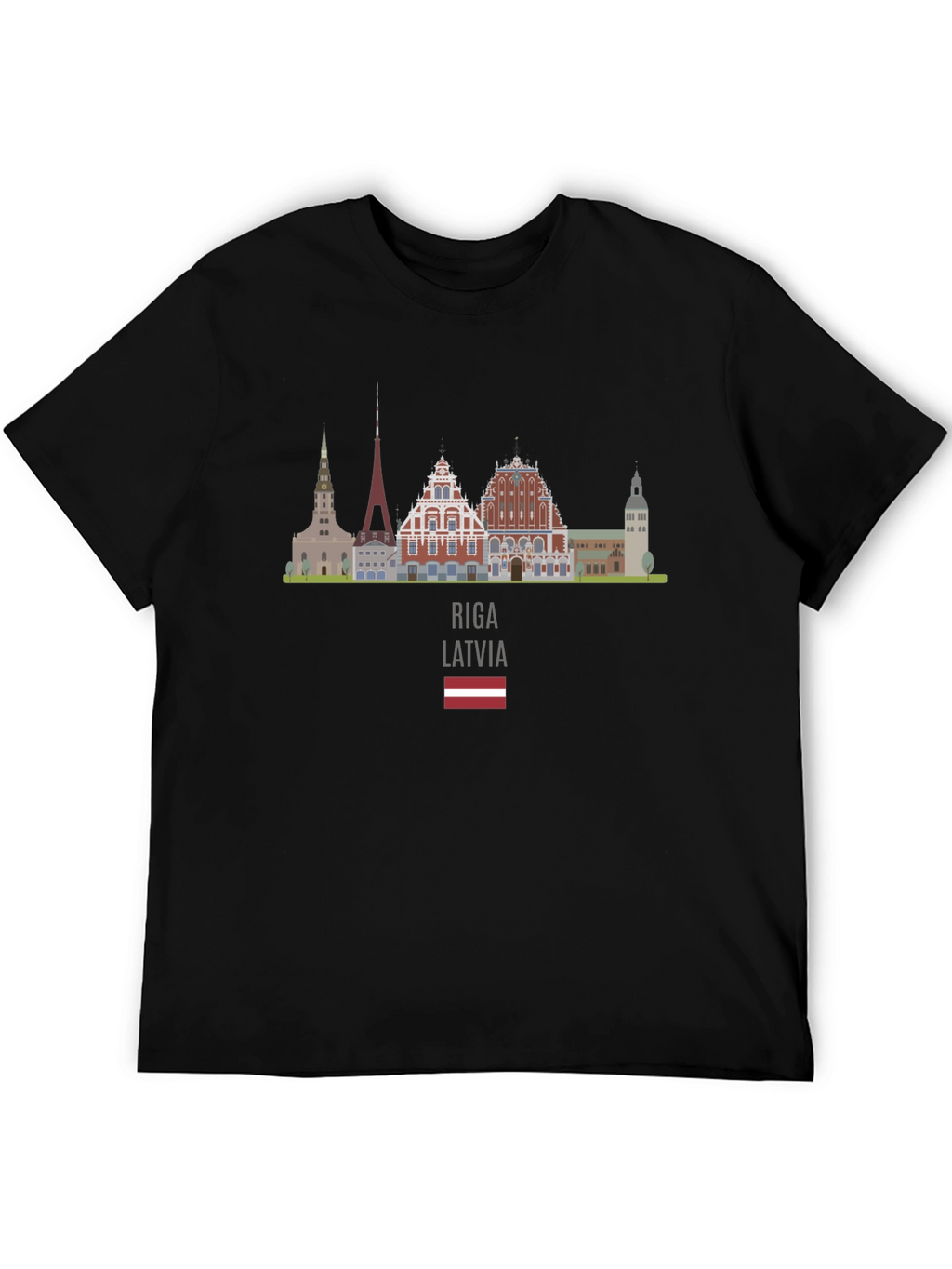 Riga Latvia Skyline T-Shirt