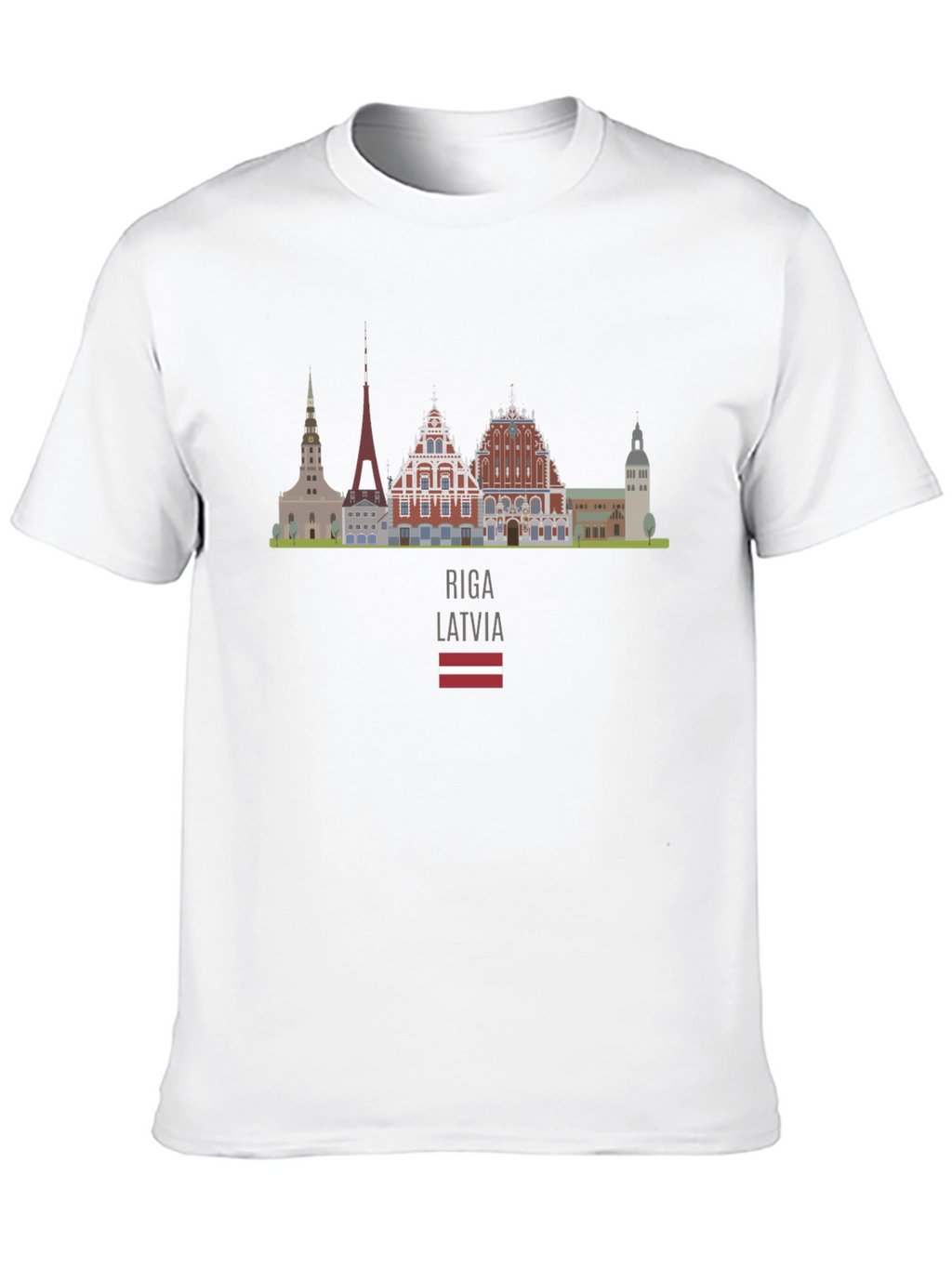 Riga Latvia Skyline T-Shirt