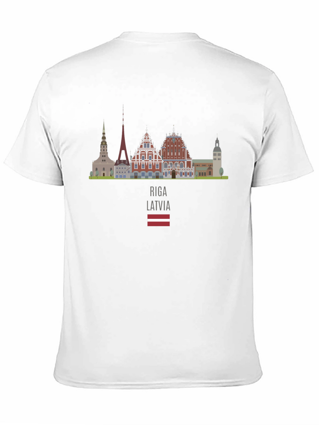Riga Latvia Skyline T-Shirt