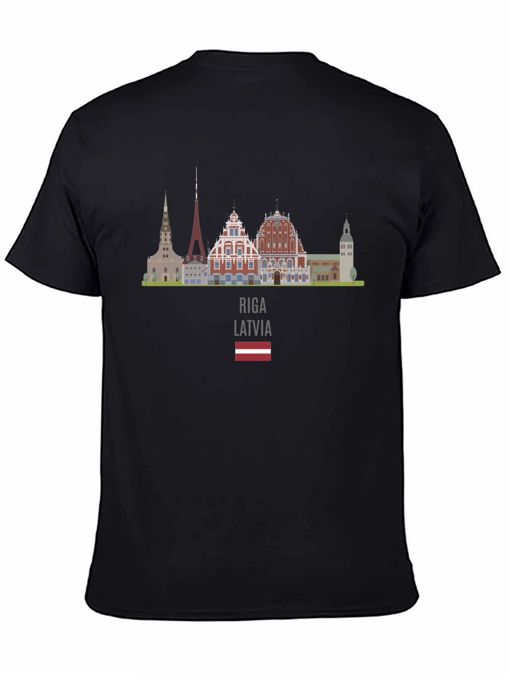 Riga Latvia Skyline T-Shirt