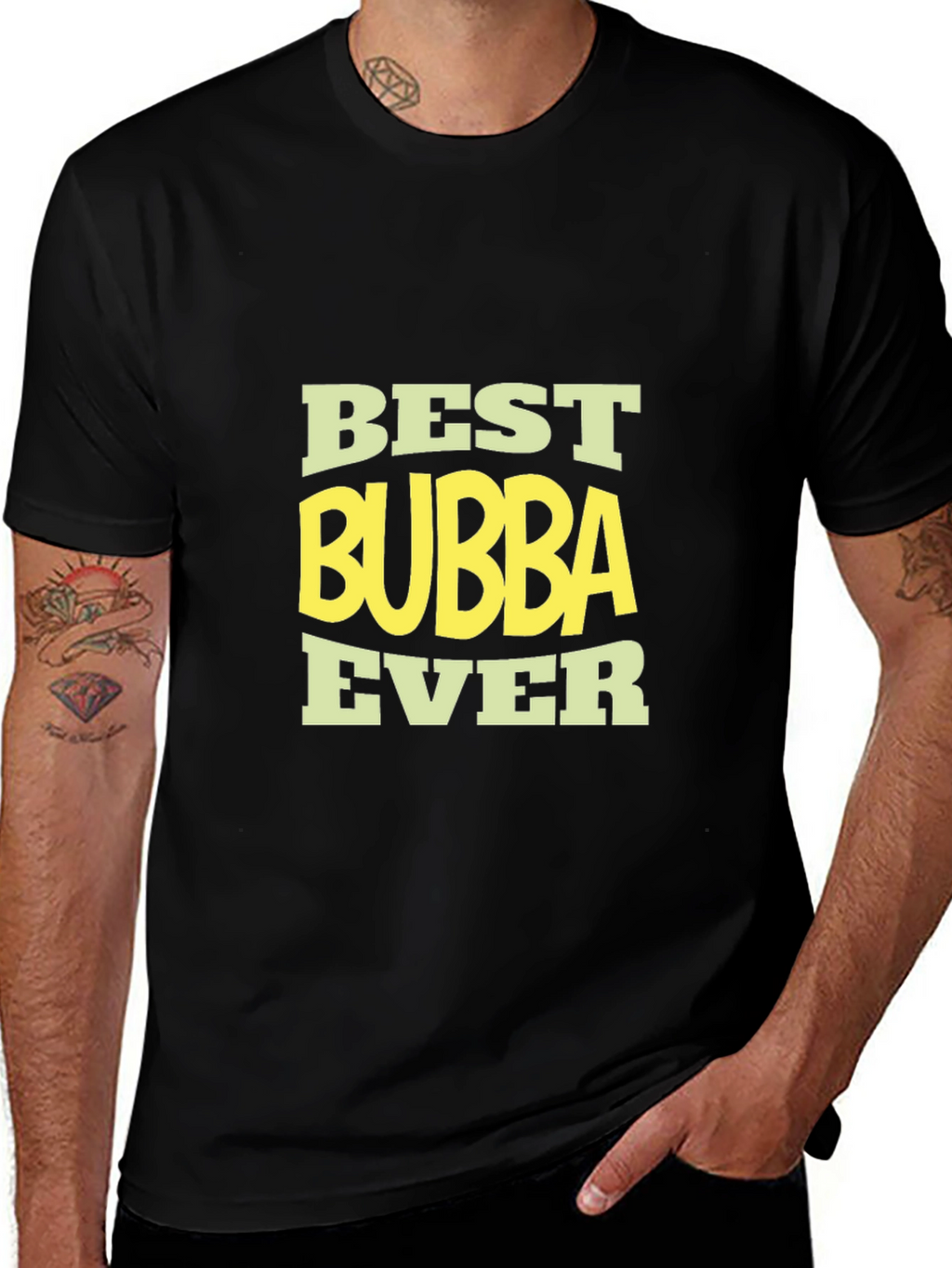 Best Bubba Ever Black T-Shirt
