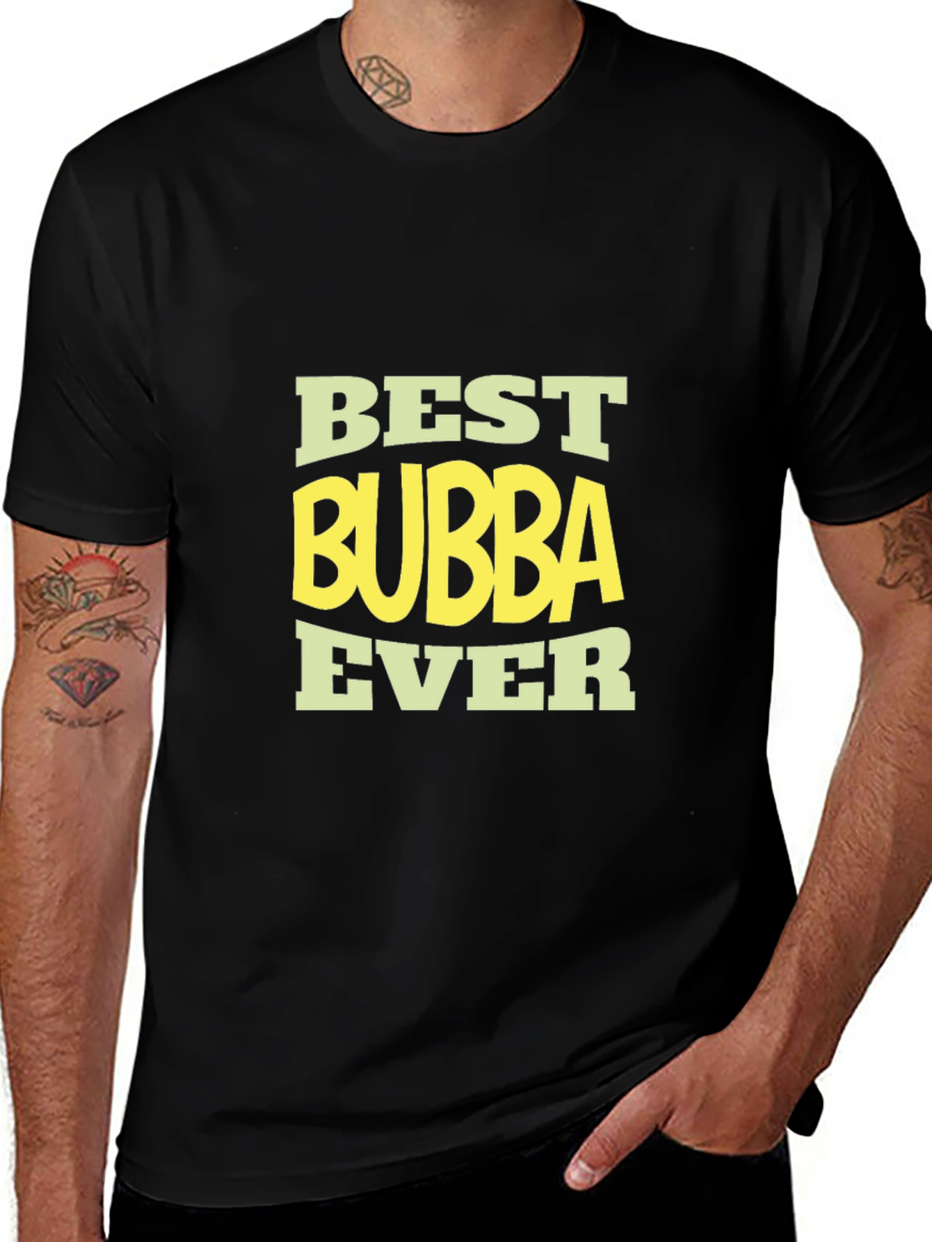 Best Bubba Ever Black T-Shirt