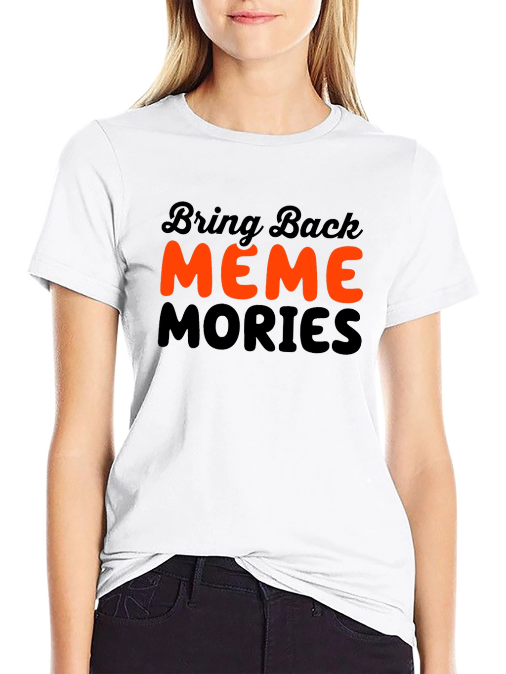 Bring Back Meme Mories T-Shirt - Classic Black