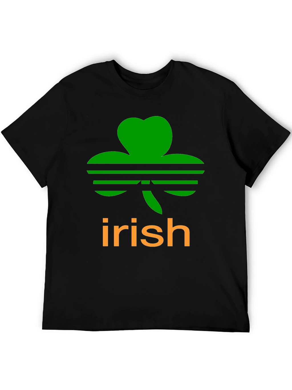 Irish Clover Black T-Shirt