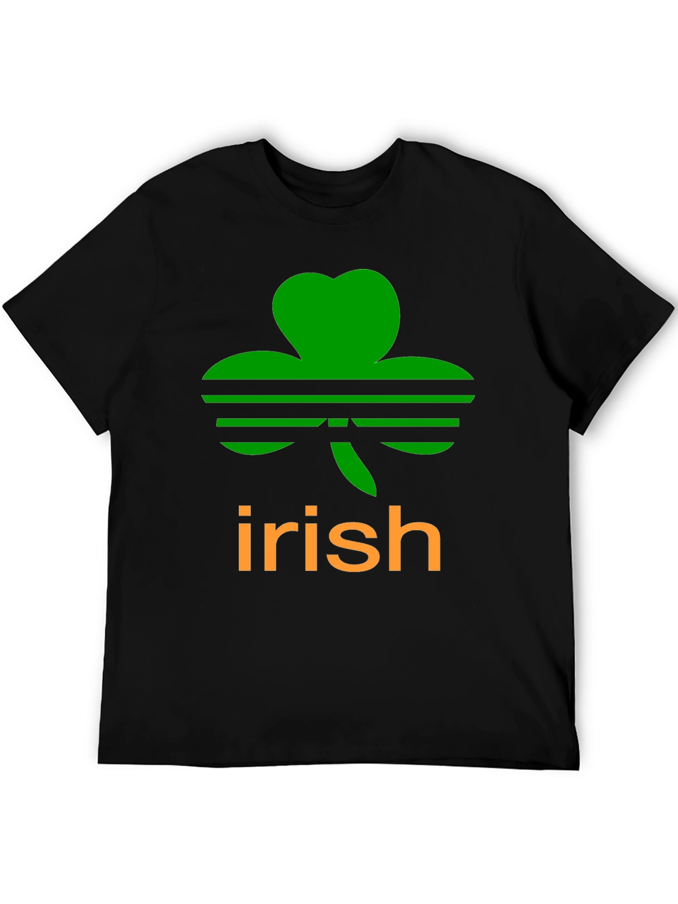 Irish Clover Black T-Shirt
