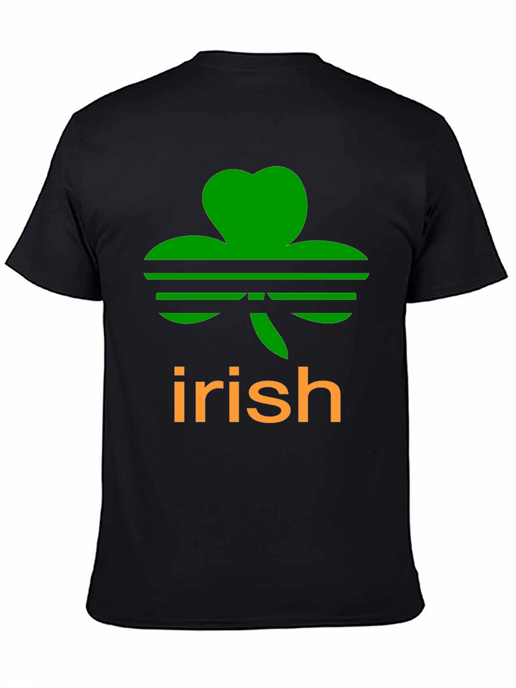 Irish Clover Black T-Shirt