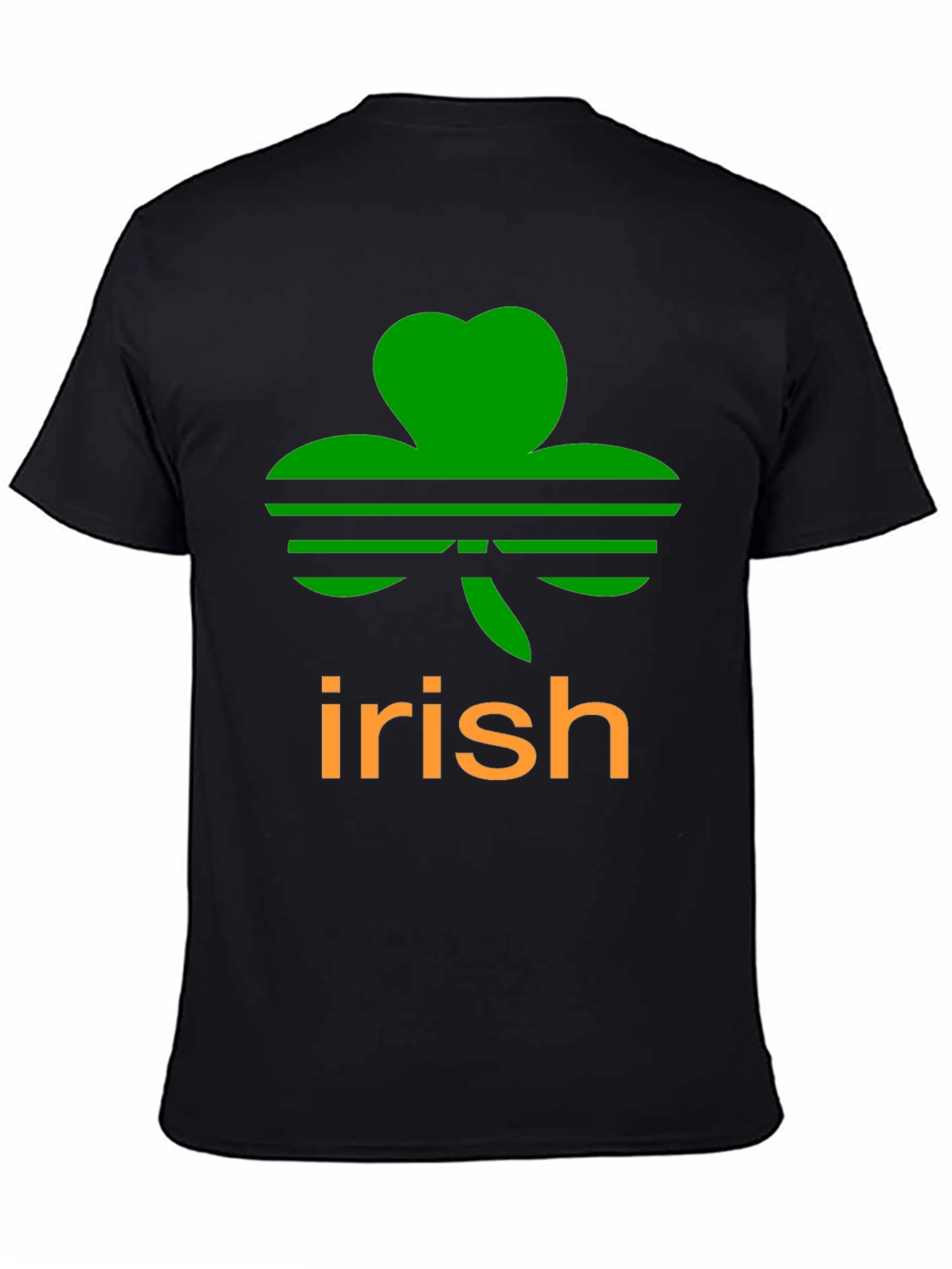 Irish Clover Black T-Shirt