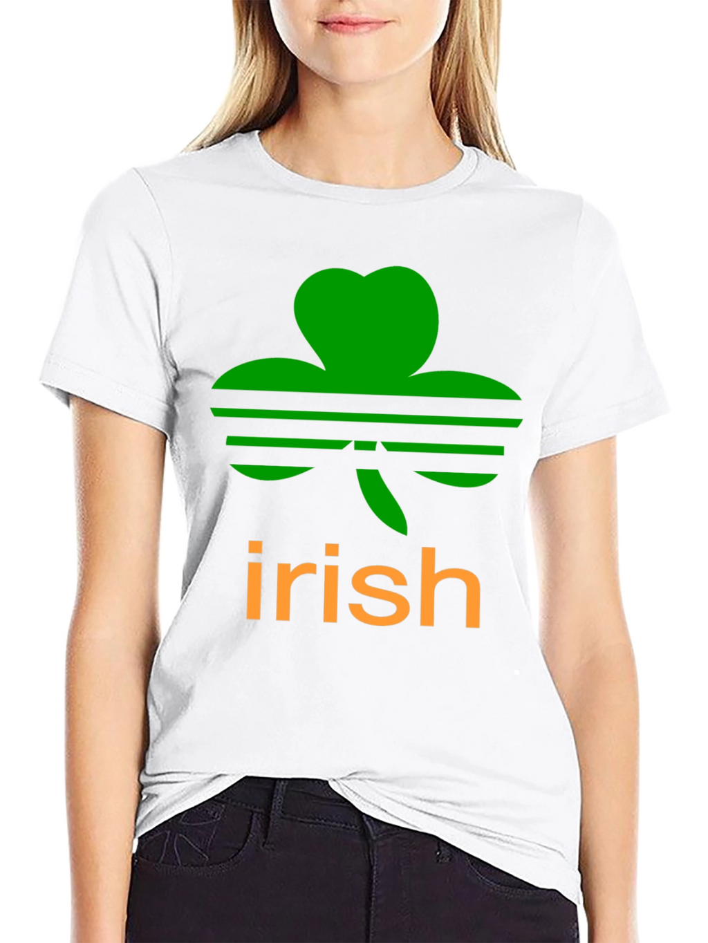 Irish Clover Black T-Shirt