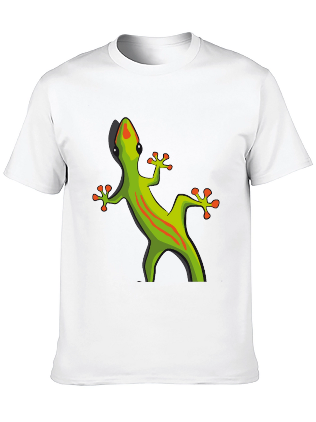 Black T-Shirt with Gecko Graphic