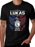 Team Lukas Patriotic Eagle Graphic T-Shirt