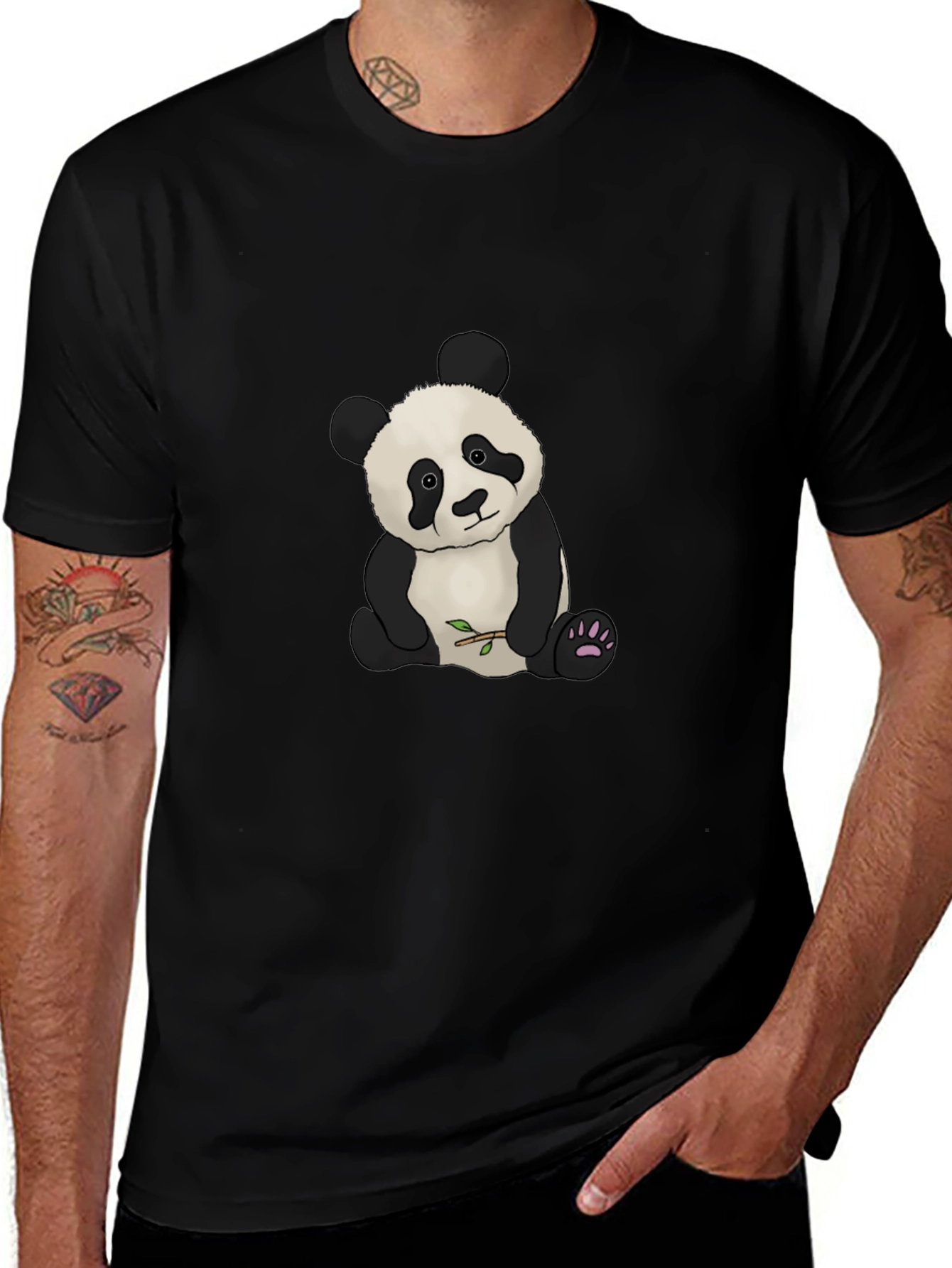 Cute Panda Bear Graphic T-Shirt